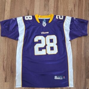 Adrian Peterson Reebok On Field Purple Minnesota Vikings jersey Sz50